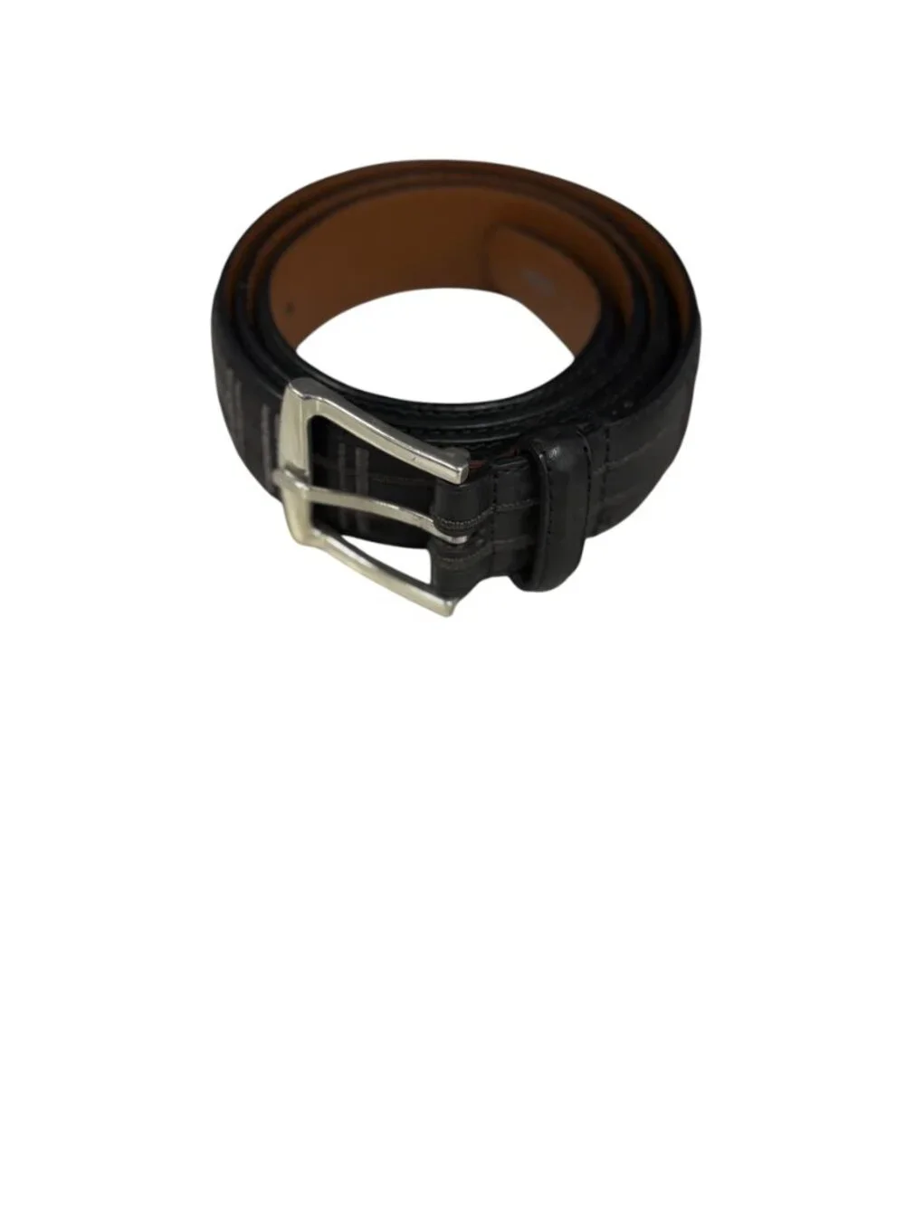 Brighton M21143 Black Leather Belt Mens Size 38